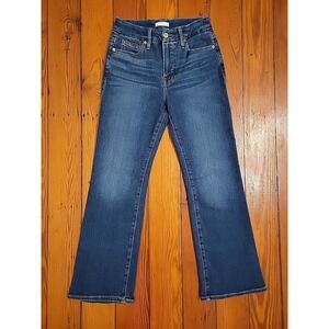 Good American Womens Bootcut Denim Jeans Size 2 Stretch Fit Mid Rise